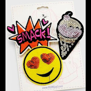 ON SALE🤑 SEQUIN EMOJI PIN SET